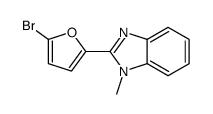 2-(5-bromofuran-2-yl)-1-methylbenzimidazole结构式