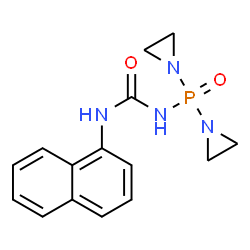 1-(DI(AZIRIDIN-1-YL)PHOSPHORYL)-3-(NAPHTHALEN-1-YL)UREA structure