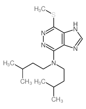 N,N-bis(3-methylbutyl)-2-methylsulfanyl-3,4,7,9-tetrazabicyclo[4.3.0]nona-2,4,7,10-tetraen-5-amine picture