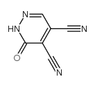 1,6-DIHYDRO-6-OXO-5-PYRIDAZINEDICARBONITRILE Structure