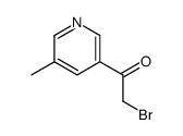 Ethanone, 2-bromo-1-(5-methyl-3-pyridinyl)- (9CI)结构式