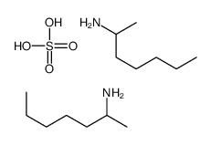 (1-methylhexyl)ammonium sulphate结构式