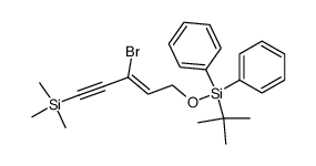 (Z)-3-bromo-5-(tert-butyldiphenylsilyl)oxy-1-trimethylsilyl-3-penten-1-yne结构式