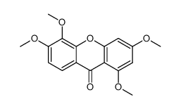 1,3,5,6-Tetramethoxy-9H-xanthen-9-one结构式