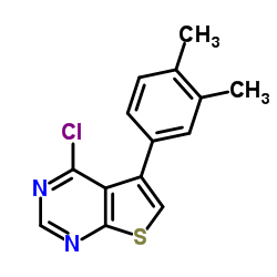 4-Chloro-5-(3,4-dimethylphenyl)thieno[2,3-d]pyrimidine structure