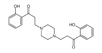 1-(2-hydroxyphenyl)-3-[4-[3-(2-hydroxyphenyl)-3-oxopropyl]piperazin-1-yl]propan-1-one结构式