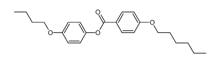 Benzoic acid,4-(hexyloxy)-, 4-butoxyphenyl ester Structure