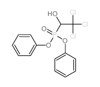 (2,2,2-TRICHLORO-1-HYDROXYETHYL)-PHOSPHORIC ACID, DIPHENYL ESTER Structure