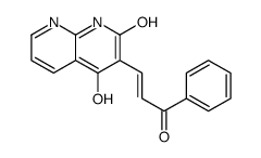 4-Hydroxy-3-[(1E)-3-oxo-3-phenyl-1-propen-1-yl]-1,8-naphthyridin- 2(1H)-one Structure