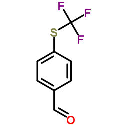 4-[(Trifluoromethyl)sulfanyl]benzaldehyde Structure