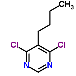 5-Butyl-4,6-dichloropyrimidine结构式