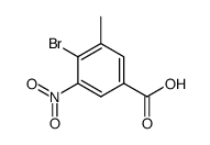 4-bromo-3-methyl-5-nitro-benzoic acid结构式