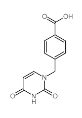 Benzoic acid,4-[(3,4-dihydro-2,4-dioxo-1(2H)-pyrimidinyl)methyl]- structure