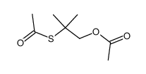 2-(acetylthio)-2-methylpropyl acetate结构式
