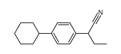 2-(4-cyclohexylphenyl)butanenitrile结构式