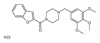 1-benzofuran-2-yl-[4-[(3,4,5-trimethoxyphenyl)methyl]piperazin-1-yl]methanone,hydrochloride结构式