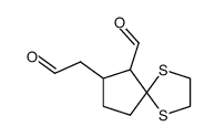 6-formyl-1,4-dithiospirononane-7-acetaldehyde Structure