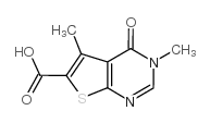 3,5-二甲基-4-氧代-3,4-二氢噻吩并[2,3-d]嘧啶-6-羧酸图片