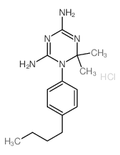 1-(4-butylphenyl)-6,6-dimethyl-1,3,5-triazine-2,4-diamine结构式