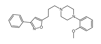 5-[3-[4-(2-methoxyphenyl)piperazin-1-yl]propyl]-3-phenyl-1,2-oxazole Structure