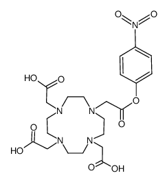 (1,4,7,10-tetraazacyclodecan-1,4,7,10-tetraacetic acid)-4-nitrophenylester Structure