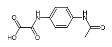(4-acetylamino-phenyl)-oxalamic acid结构式