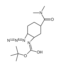 tert-butyl N-[(1R,2S,5S)-2-azido-5-(dimethylcarbamoyl)cyclohexyl]carbamate Structure