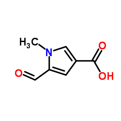 1H-Pyrrole-3-carboxylicacid,5-formyl-1-methyl-(9CI) Structure