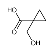 1-(Hydroxymethyl)cyclopropane carboxylic acid Structure