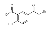 2-bromo-4'-hydroxy-3'-nitroacetophenone Structure