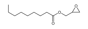 Nonanoic acid oxiranylmethyl ester Structure