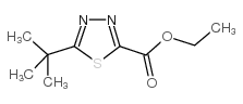 5-TERT-BUTYL-1,3,4-THIADIAZOLE-2-CARBOXYLICACIDETHYLESTER structure