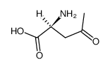 L-Norvaline, 4-oxo- (9CI) structure