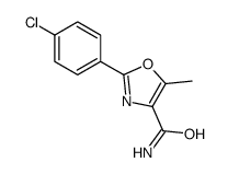 2-(4-chlorophenyl)-5-methyl-1,3-oxazole-4-carboxamide Structure