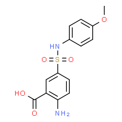 2-Amino-5-(4-methoxy-phenylsulfamoyl)-benzoic acid structure