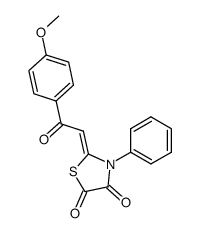 2-(p-methoxybenzoyl-methylene)-3-phenyl-thiazolidine-4,5-dione Structure