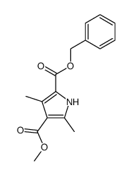 1H-Pyrrole-2,4-dicarboxylicacid,3,5-dimethyl-,4-methyl1-(phenylmethyl)ester(9CI)结构式