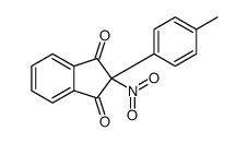 2-(4-methylphenyl)-2-nitroindene-1,3-dione Structure