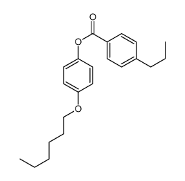(4-hexoxyphenyl) 4-propylbenzoate结构式