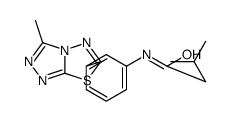 3-methyl-N-[3-(3-methyl-[1,2,4]triazolo[3,4-b][1,3,4]thiadiazol-6-yl)phenyl]butanamide结构式