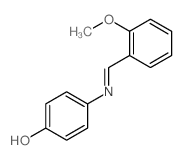 4-[(2-methoxyphenyl)methylideneamino]phenol Structure