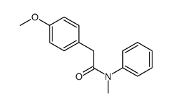 2-(4-methoxyphenyl)-N-methyl-N-phenylacetamide结构式