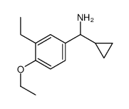 Benzenemethanamine, alpha-cyclopropyl-4-ethoxy-3-ethyl- (9CI) Structure