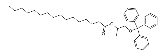 1-Triphenylmethoxy-propyl-(2)-palmitat Structure