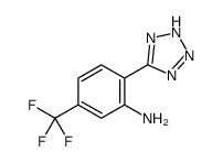 2-(2H-tetrazol-5-yl)-5-(trifluoromethyl)aniline结构式
