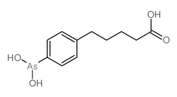 5-(4-dihydroxyarsanylphenyl)pentanoic acid结构式