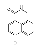 4-Hydroxy-N-methyl-1-naphthalenecarboxamide结构式