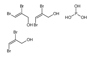 2,3-dibromoprop-2-en-1-ol,phosphorous acid Structure