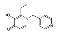 4(1H)-Pyridinone,2-ethyl-3-hydroxy-1-(4-pyridinylmethyl)-(9CI)结构式