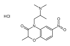 dimethyl-[1-(2-methyl-6-nitro-3-oxo-1,4-benzoxazin-4-yl)propan-2-yl]azanium,chloride Structure